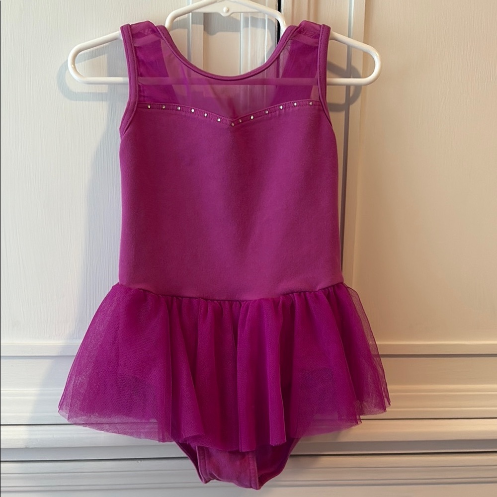 Weissman Fuschia Dance Costume with Tulle Skirt
